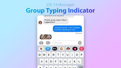 iOS 14 indikator grupnog tipkanja