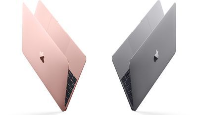 12 collu MacBook Rose Gold krāsa