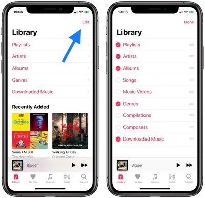 prilagodite Appleovu glazbenu biblioteku 2