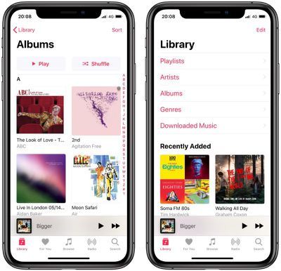 prilagodite Apple glazbenu biblioteku
