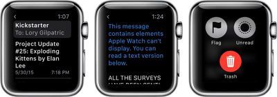 Apple Watch1のメール