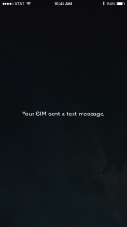 Искачући прозор „Ваша СИМ је послала текстуалну поруку“ након надоградње 8.2